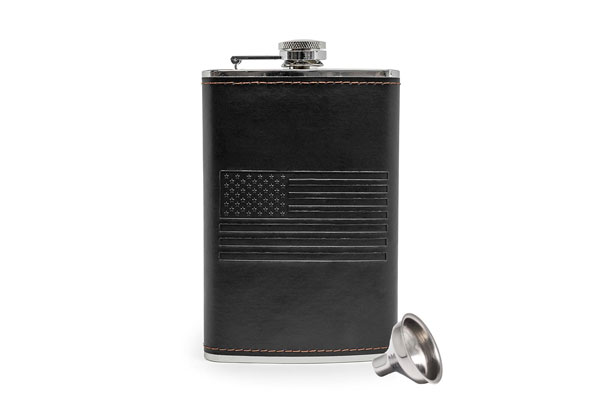 american flag flask bourbon fathers day gift